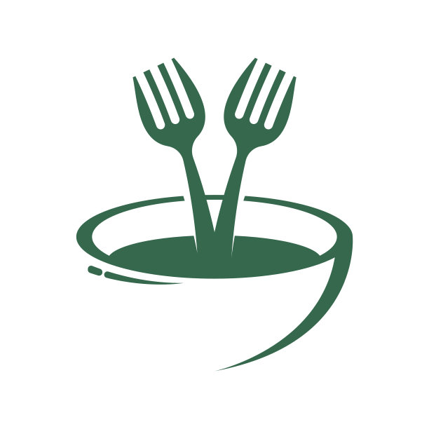 食品标志设计概念。餐厅标志设计图片下载