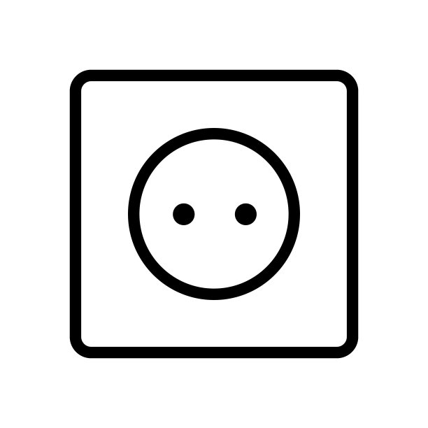 插座图标在时尚的平面风格孤立的灰色背景。玫瑰符号为您的网页设计，标志，用户界面。矢量插图，EPS10。图片下载