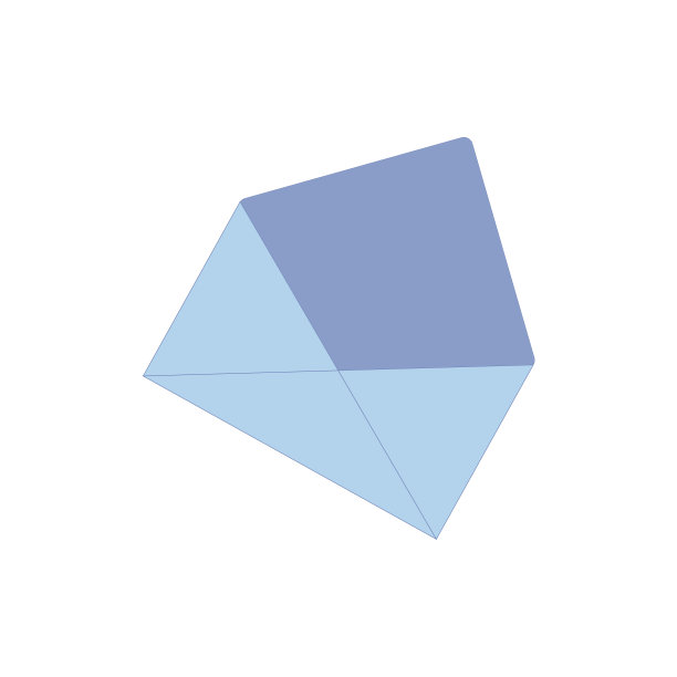 白色背景上的蓝色打开信封。卡通可爱插图。图片下载