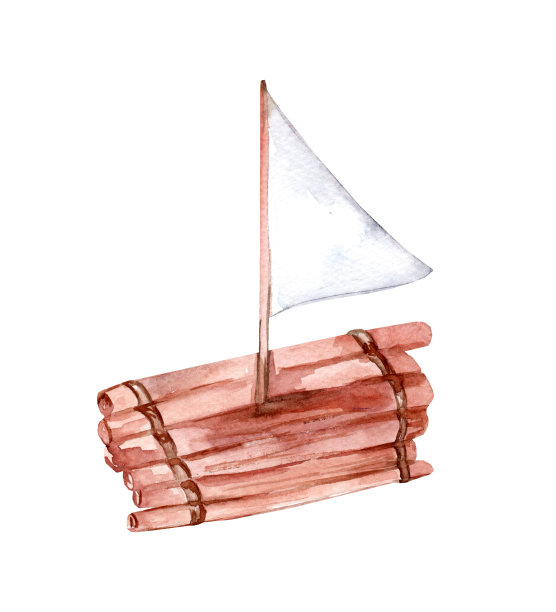 漂亮的白帆玩具船图片下载