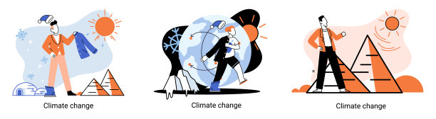 改变气候。大自然生物多样性地球母亲。气候变化和拯救地球的隐喻，世界环境日图片下载