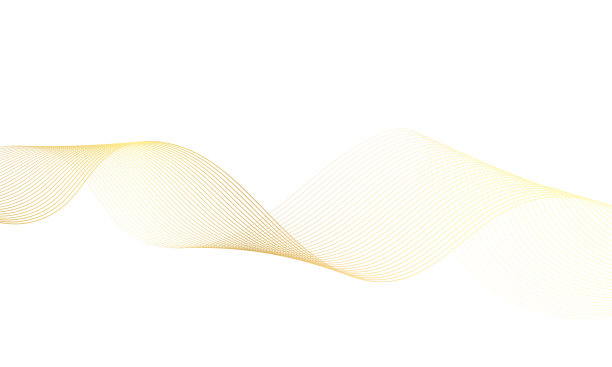 摘要黄金梯度波元设计。数字频率轨道均衡器。程式化的线条艺术背景。矢量插图。使用混合工具创建波浪线。弯曲的波浪线。图片下载