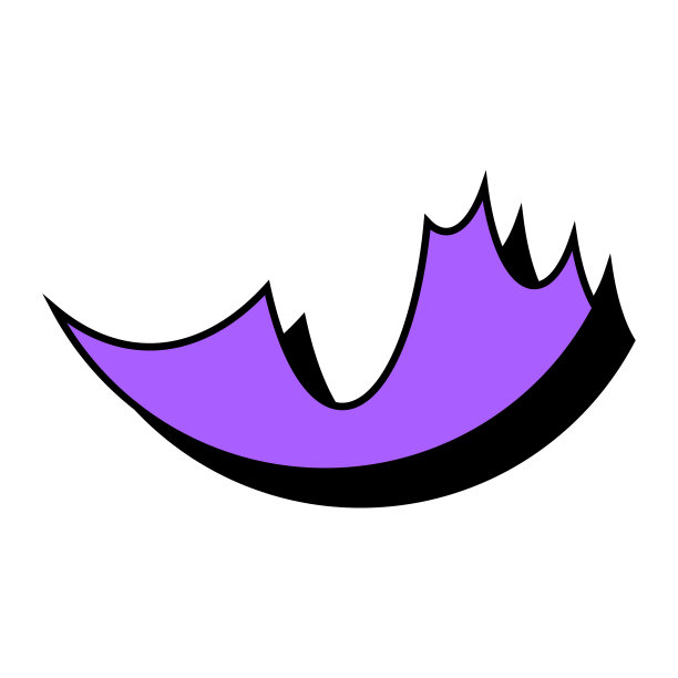 抽象的紫色图标。孤立在白色背景上的矢量形状。图片下载