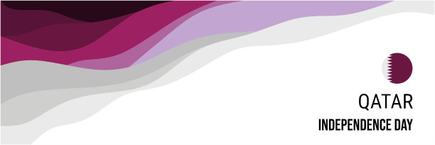卡塔尔独立日或国庆日旗帜矢量设计。图片下载