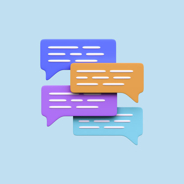 语音气泡说明，聊天图标。讨论、对话3d图标。图片下载