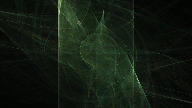 夜光现代抽象背景，分形世界。用于设计的数字空间。圆形和线条。三维渲染图片下载