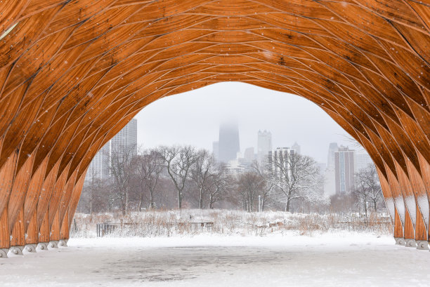 冬季的建筑图片下载