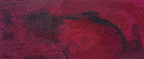 抽象樱桃背景油画。图片下载