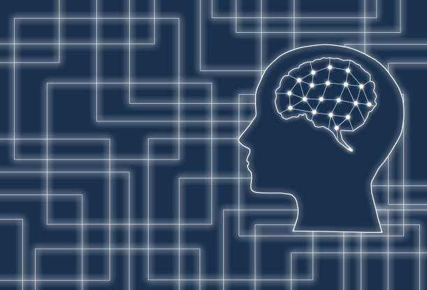 人工智能脑袋配大脑，创意科技设计图片下载