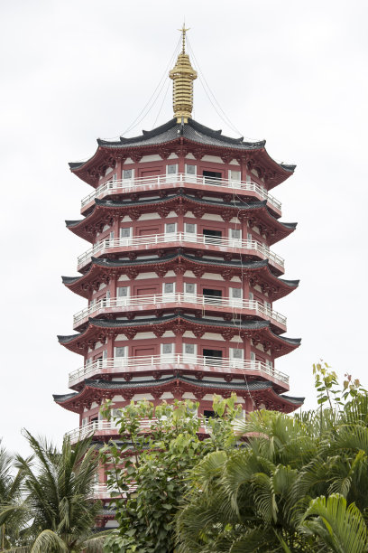 中式塔楼建筑图片下载