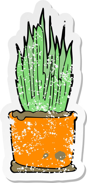 心疼的贴纸卡通房子植物图片下载