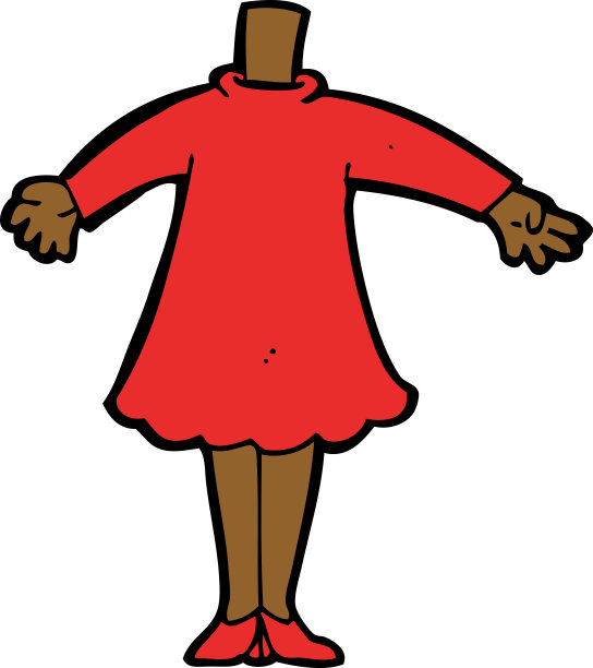 卡通女性身体(添加照片或混搭卡通)图片下载