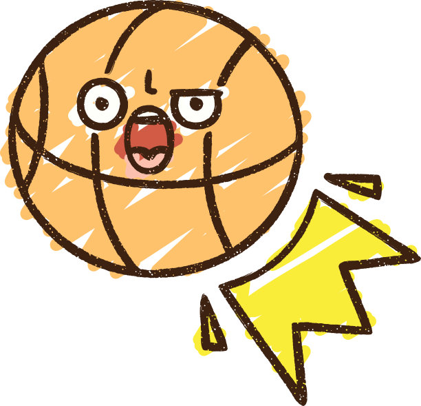 篮球粉笔画图片下载