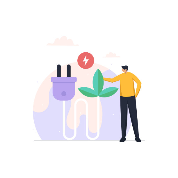 清洁可再生能源，生态或绿色电力和可持续能源的概念图片下载