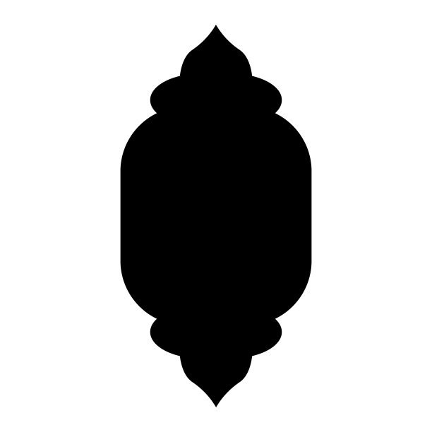 东方风格的伊斯兰窗口。拱门的黑色剪影。矢量插图隔离在白色背景上。图片下载