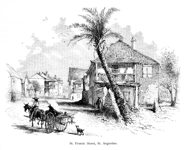 圣弗朗西斯圣在圣奥古斯丁，美国佛罗里达州，地理图片下载