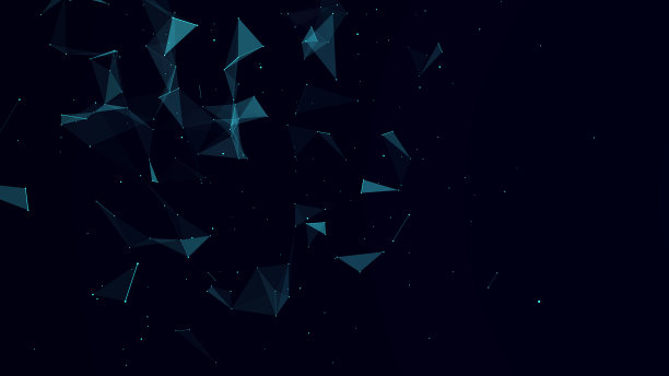 抽象的数字背景。宇宙的粒子。神经丛的作用。大数据可视化。三维渲染图片下载