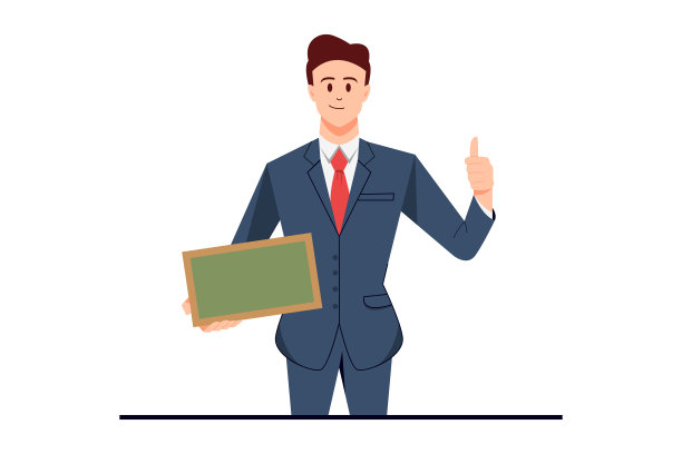 商人与董事会。商人持有董事会图片下载