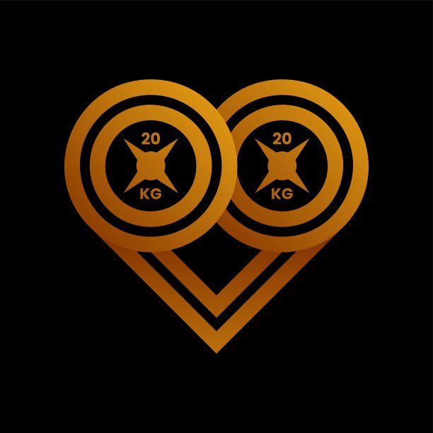 矢量插图健身房爱渐变彩色风格图片下载