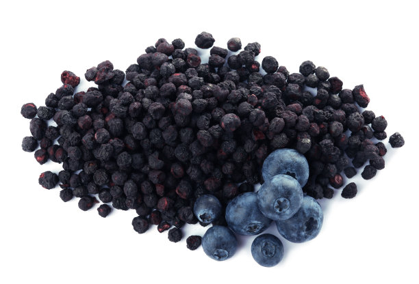 白底蓝莓的甜美升华和新鲜图片下载