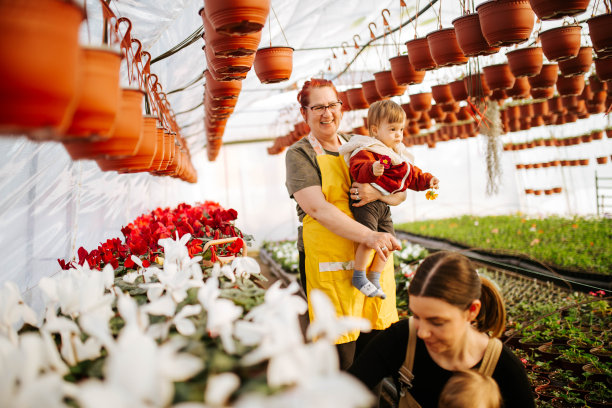 温室里的家人图片下载