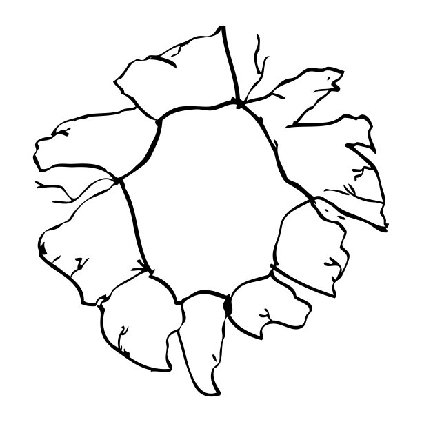 简单矢量手绘草图撕裂纸图片下载