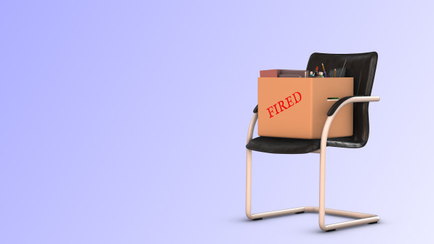 被解雇。商务椅，包厢，办公用品图片下载