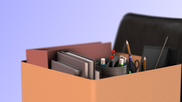 解雇。商务椅，包厢，办公用品图片下载