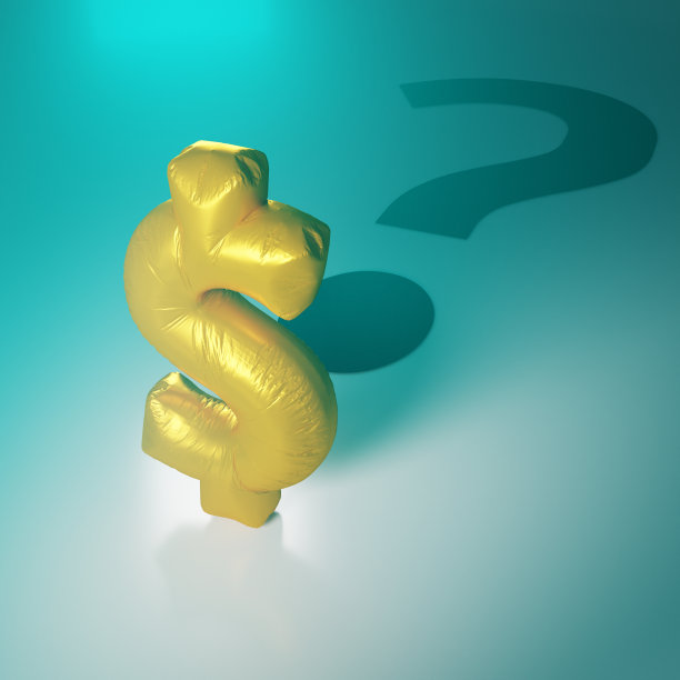 气球美元符号问号图片下载