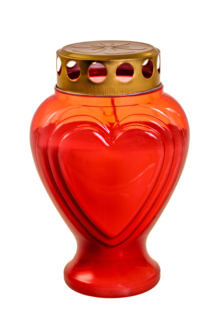 孤立的红色坟墓灯图片下载