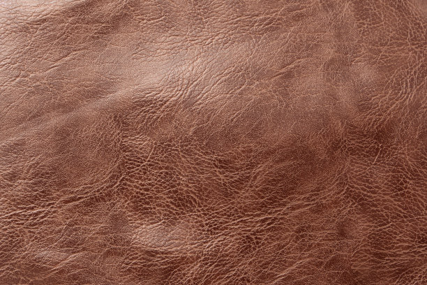 棕色皮革表面有折痕。图片下载