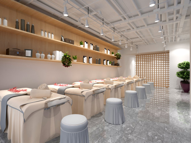 3d渲染水疗健康空间图片下载