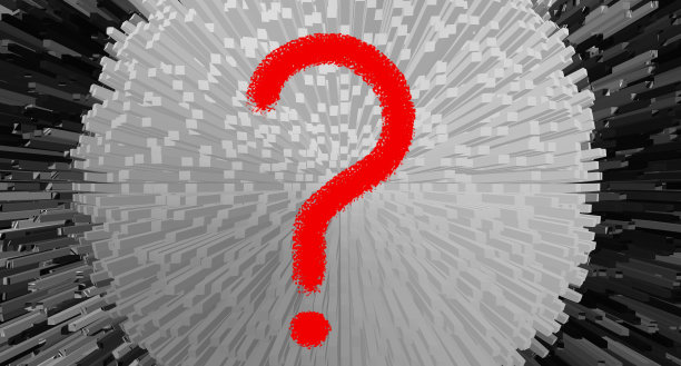 大红色问号单色黑白数字背景。通货膨胀和经济危机的概念。经营理念。经济衰退。技术背景。偷来的加密。问题的迹象。非功能性测试。图片下载