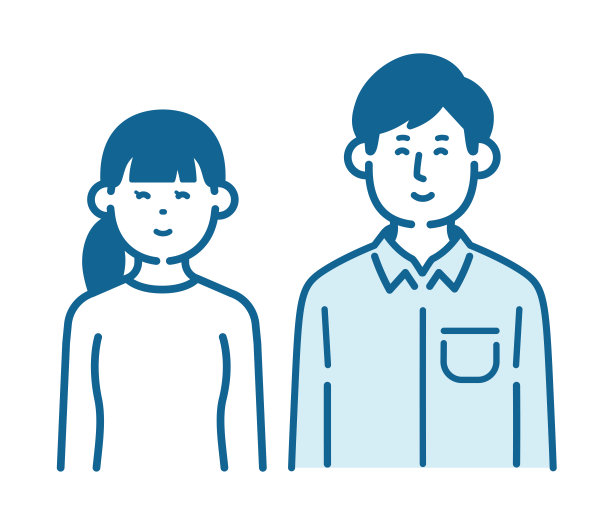 男人和女人都带着微笑图片下载