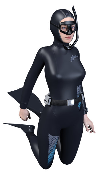 三维渲染女性饲料在白色图片下载