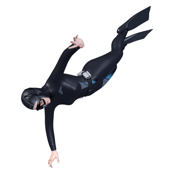 三维渲染女性饲料在白色图片下载