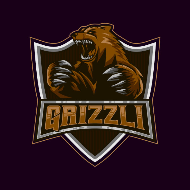 愤怒的熊图标
． 熊电子竞技吉祥物图标
设计矢量插图模板图片下载