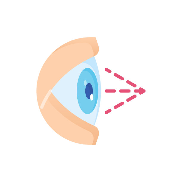 激光平眼手术图标。
眼科。激光矫正视力。矢量插图。图片下载