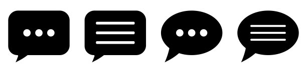 聊天图标消息符号。矢量在背景上被隔离。图片下载