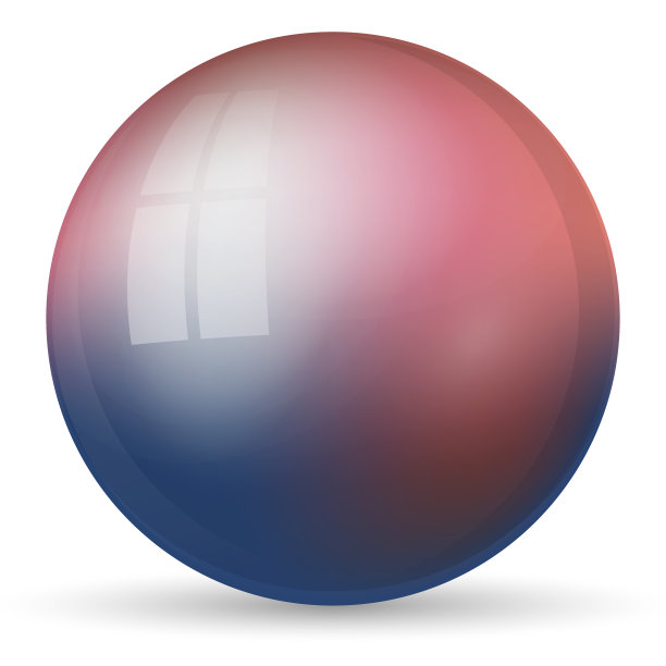 玻璃紫球或珍贵珍珠。光滑的现实球，三维抽象矢量插图突出的白色背景。有影子的大金属泡泡图片下载