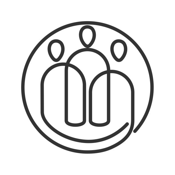 团队概念标志模板图标插图品牌标识。孤立和平面的插图。矢量图形图片下载