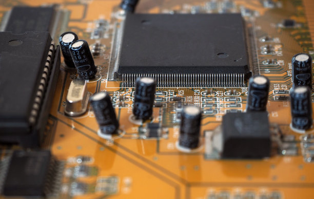 电子电路板的特写图片下载