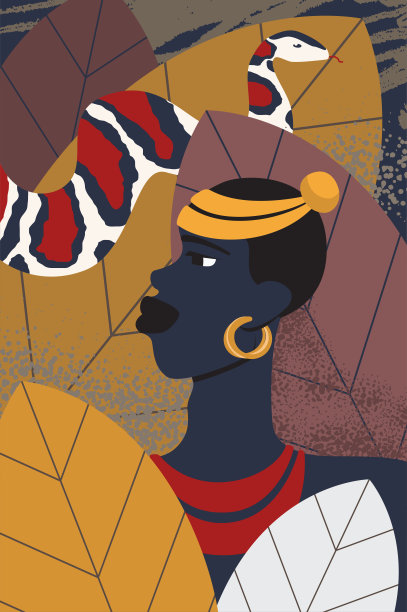 非洲妇女肖像图片下载