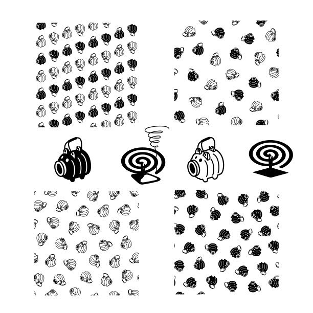 图案是传统的日本蚊香，图片下载