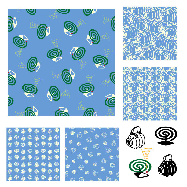 图案是传统的日本蚊香，图片下载