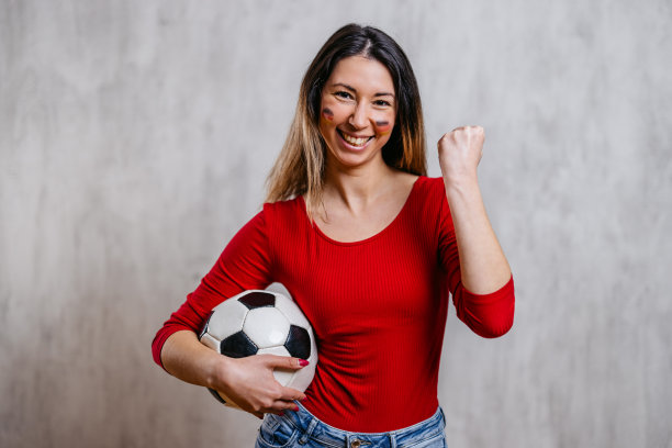 年轻的德国女足球迷图片下载