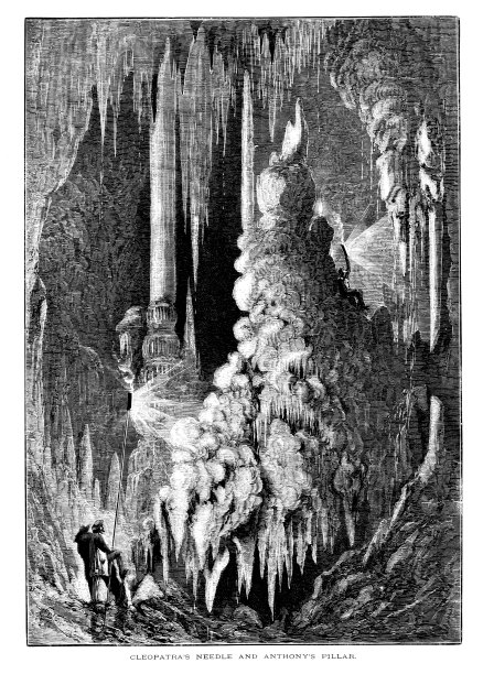 韦耶洞穴的针柱，斯汤顿，弗吉尼亚州，美国，地理图片下载