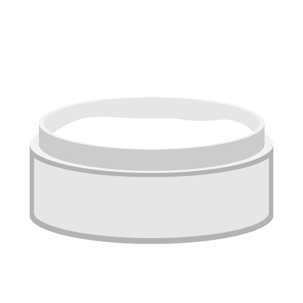 灰色化妆品罐与白色奶油开在极简主义风格，矢量孤立在白色背景。图片下载