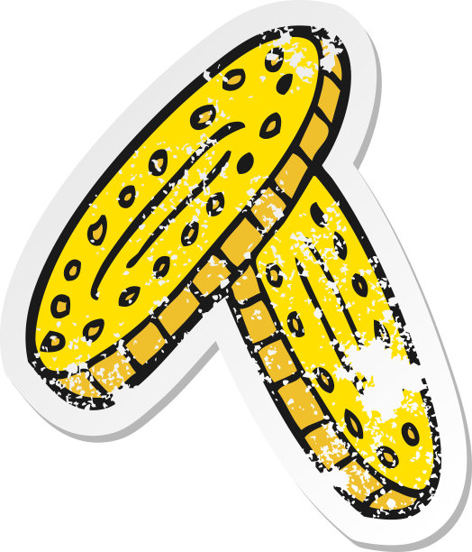 复古心疼贴纸的一个卡通硬币图片下载