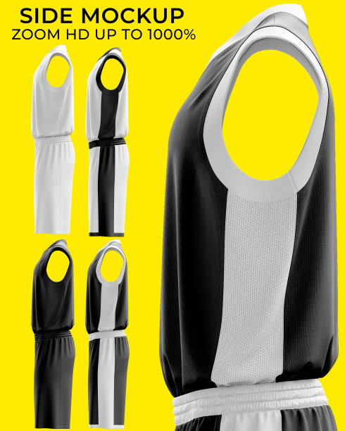 高分辨率和黑白的侧面篮球模型，以便于改变颜色图片下载